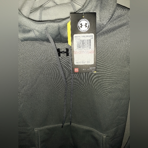 NOS Womens Sz XS Lt Gray Under Armour STORM Hoodie, Winterwear Pullover COLDGEAR - Picture 3 of 7